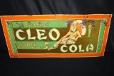 CLEA COLA HEALTHY SIZE 5 CENTS SODA POP SIGN