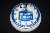 OLD COLONY MILLION BUBBLE SODA POP CLOCK SIGN