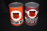 2 PHILLIPS 66 QUART OIL CANS