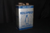 CITIES SERVICE KOLDPRUF ANTI FREEZE 1 GAL OIL CAN