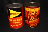 2 CHRYSLER MOPAR QUART OIL CANS