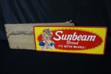 NOS SUNBEAM BREAD COUNTRY STORE TIN SIGN