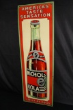 5 CENT NICHOL KOLA SODA POP TIN SIGN