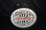 SINCLAIR OPALINE 5 GALLON ROCKER OIL CAN