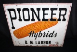 PIONEER HYBRID SEED CORN TIN FARM SIGN