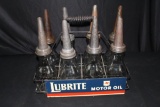 GARGOYLE MOBILOIL MOBIL LUBRITE OIL BOTTLE SIGN