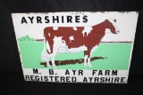 MB AYR FARM AYRSHIRE DAIRY CATTLE SIGN