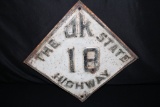 THE OK OKLAHOMA STATE HWY HIGHWAY 18 ROAD SIGN
