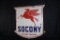 PORCELAIN MOBIL SOCONY GASOLINE SIGN 48