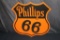 PORCELAIN PHILLIPS 66 GAS OIL SIGN DOUBLE SIDED