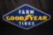 PORCELAIN GOOD YEAR FARM TIRES SIGN 60X33