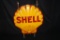 PORCELAIN SHELL GAS GASOLINE EMBOSSED NEON SIGN