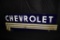 LARGE CHEVROLET PORCELAIN DEALERSHIP NEON SKIN