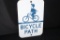 RARE ORIGINAL PORCELAIN CHICAGO BICYCLE PATH SIGN