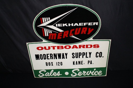 MERCURY OUTBOARD MOTORS SALES & SERVICE SIGN