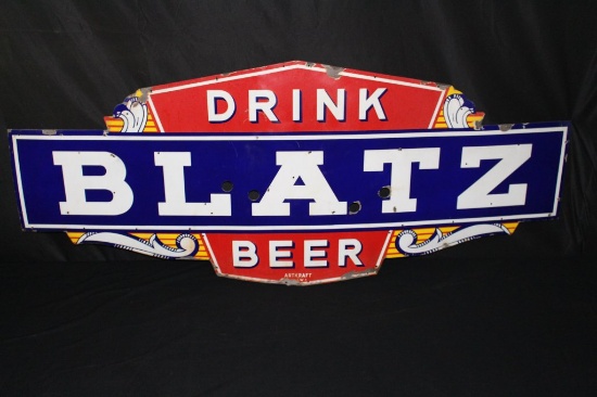 PORCELAIN DRINK BLATZ BEER NEON SIGN SKIN