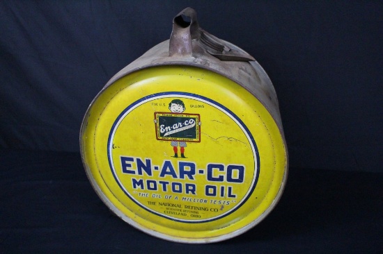 NATIONAL REFINING ENARCO MOTOR OIL 5 GALLON ROCKER