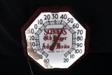 SCHOENS ADEL BRAU BEER NEON THERMOMETER SIGN 26