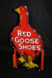 RARE PORCELAIN RED GOOSE SHOES NEON SIGN