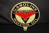 RARE INDEPENDENT GASOLINE MOTOR OIL LUBESTER SIGN