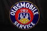 PORCELAIN OLDSMOBILE SERVICE SIGN