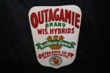 NOS OUTAGAMIE WISCONSIN HYBRID SEED CORN SIGN