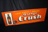 NOS DRINK ORANGE CRUSH SODA POP TIN SIGN