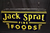 RARE PORCELAIN JACK SPRAT FINE FOODS NEON SIGN