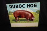 DUROC HOG PIG SWINE LIVESTOCK FARM SIGN