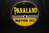 RARE PARALAND MOTOR OIL CURB SIGN