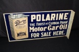 POLARINE FROST & CARBON PROOF OIL FLANGE SIGN