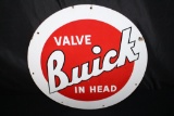 PORCELAIN BUICK VALVE IN HEAD SIGN