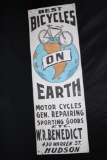 ITHACA BEST BICYCLES ON EARTH SIGN HUDSON NY