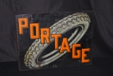 PORTAGE RUBBER CO AKRON OH FLANGE SIGN