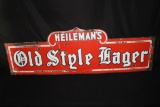 PORCELAIN HEILEMANS OLD STYLE LAGER BEER SIGN