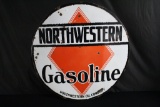 NORTHWESTERN OIL CO GASOLINE PORCELAIN SIGN