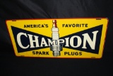 AMERICAS FAVORITE CHAMPION SPARK PLUGS TIN SIGN