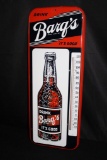 DRINK BARQ'S ROOT BEER THERMOMETER SIGN