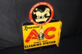 AC SPARKY SPARK PLUGS FLANGE SIGN CLEANING STATION