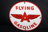 PORCELAIN FLYING A GASOLINE GAS PUMP SIGN
