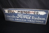 FORD LINCOLN FORDSON CARS TRUCKS TRACTORS SIGN