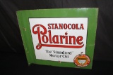 STANCOLA POLARINE MMOTOR OIL PORCELAIN FLANGE SIGN