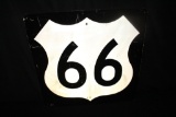 ORIGINAL STATE OF ILLINOIS ROUTE 66 HWY SIGN