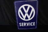 PORCELAIN VW VOLKSWAGEN SERVICE SIGN