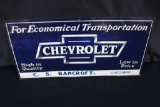 CHEVROLET CHEVY TIN SIGN CHESHIRE OREGON