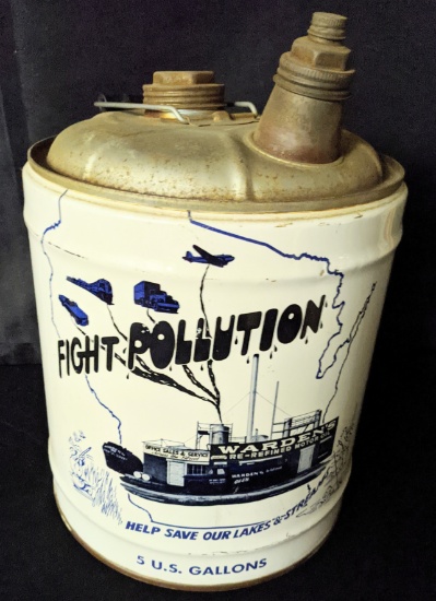 5 GAL OIL CAN WARDEN OIL CO WEST ALLIS WIS