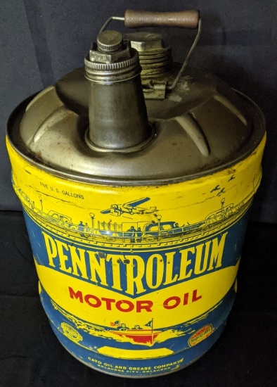5 GAL OIL CAN PENNTROLEUM CATO OIL & GREASE CO