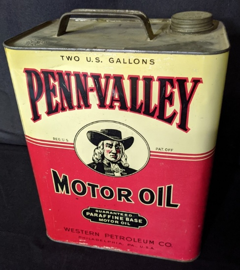 2 GAL OIL CAN PENN VALLEY WESTERN PETROLEUM