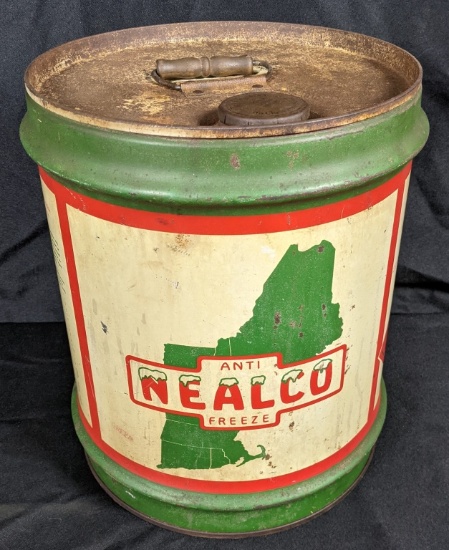 5 GAL ANTIFREEZE OIL CAN NEALCO NEW ENGLAND