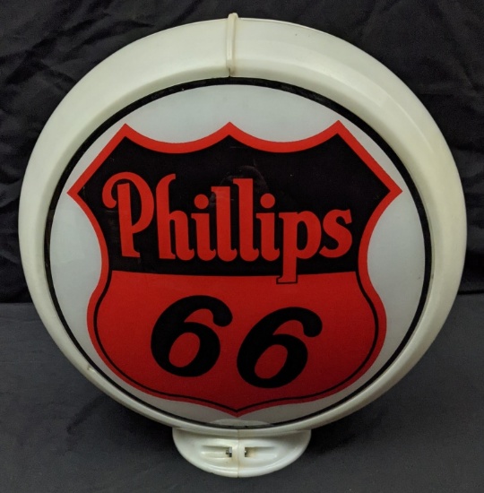 GAS PUMP GLOBE SIGN PHILLIPS 66 GASOLINE